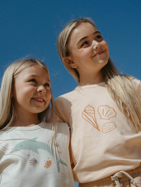 Hazel Short Sleeve Tee Shirt - Shells