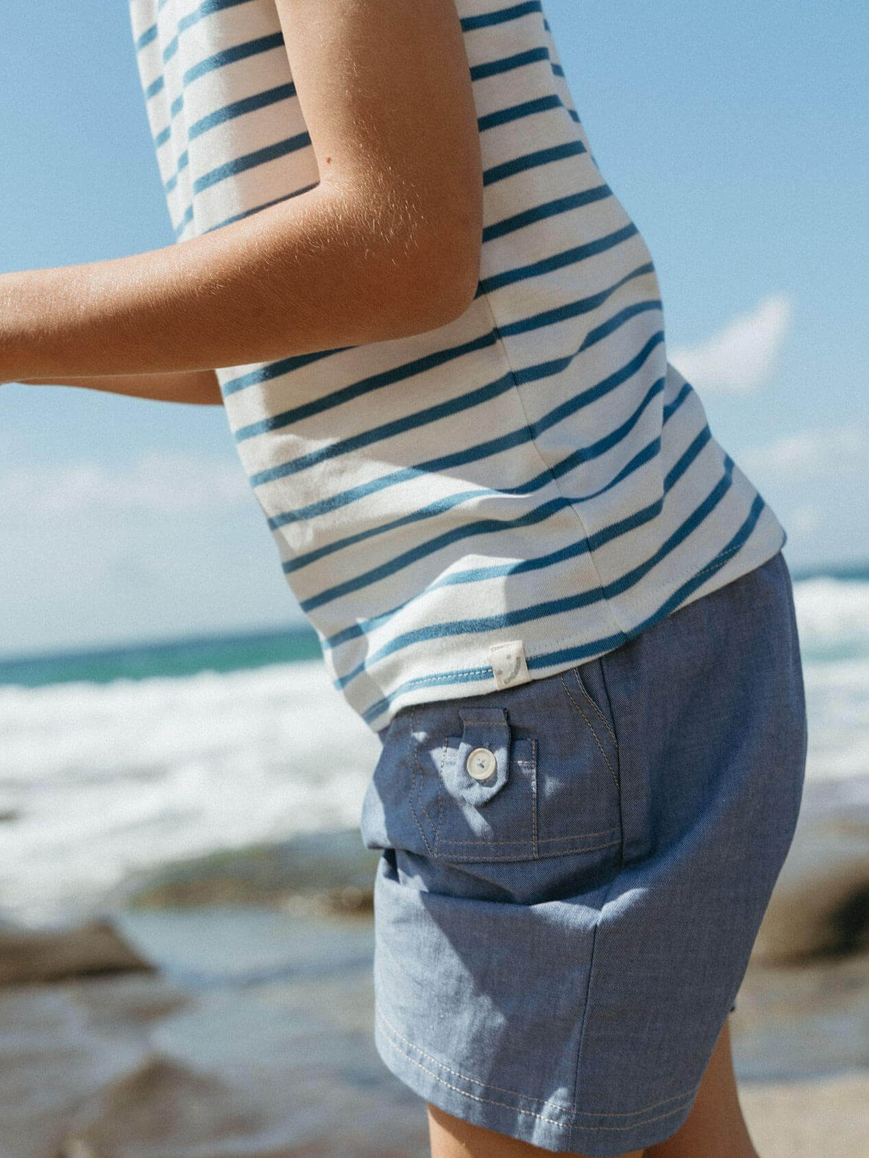 Hudson Shorts - Blue Chambray