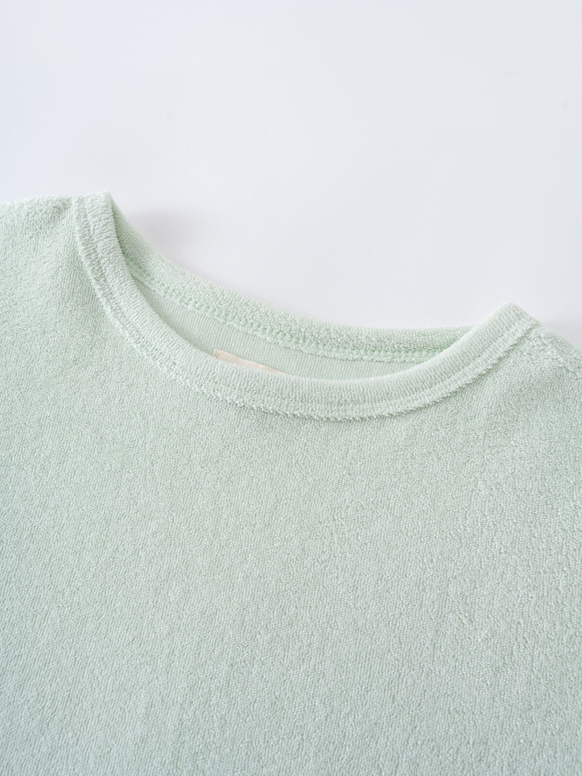 Lara Towelling Tee Shirt - Mint