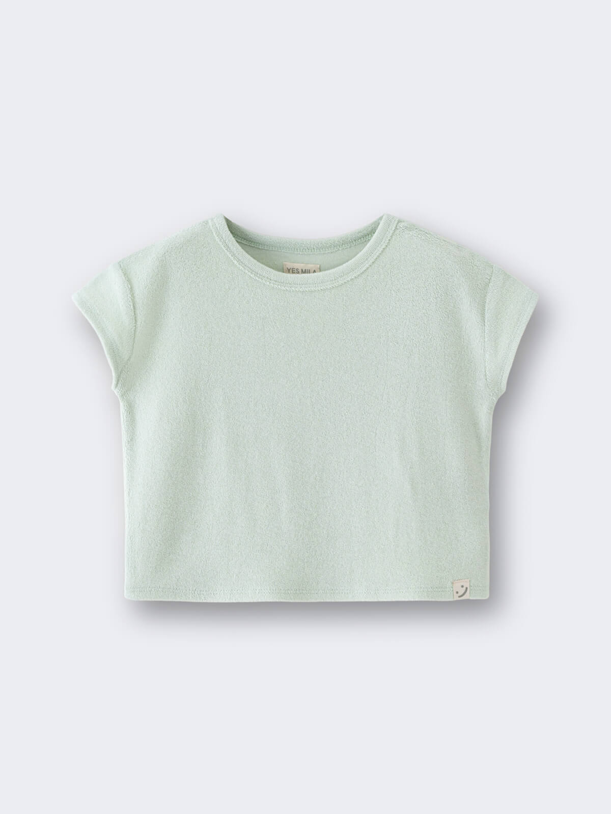 Lara Towelling Tee Shirt - Mint