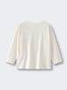 Cream colored long sleeve shirt laid flat on a light background Long Sleeve Tee - Sunny Club Day Girls
