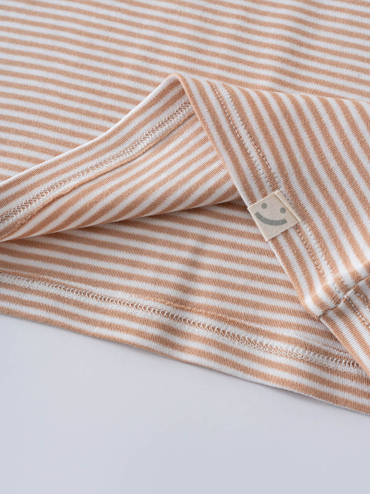 Lucas Henley Tee - Sand Stripe