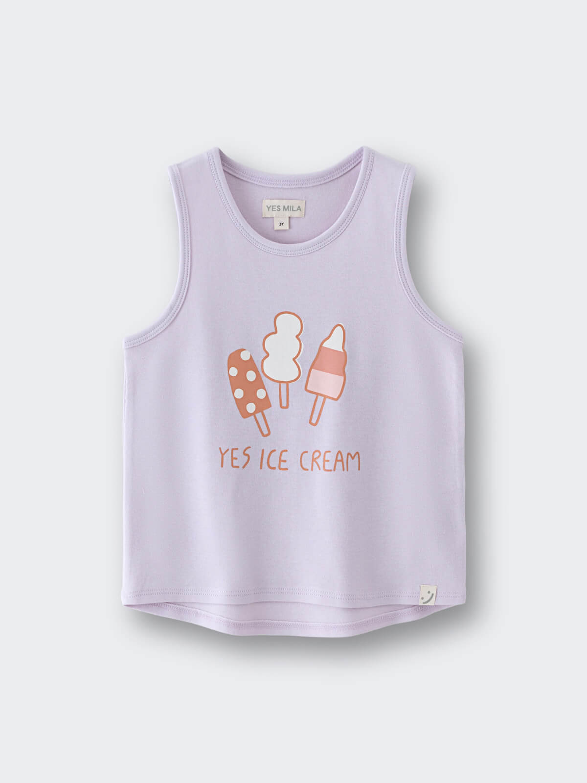 Mia Sleeveless Tee - Yes Ice Cream