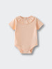 Olivia Short Sleeve Bodysuit - Apricot