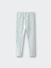 Light blue leggings with small peach and cherry print Leggings - Summer Fruits Girls