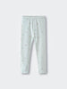 Light blue leggings with small peach and green fruit print pattern Leggings - Summer Fruits Girls
