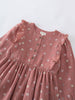 Pink floral dress on a white background Printed Woven Dress - Bird And Blossom Rosehip Girls