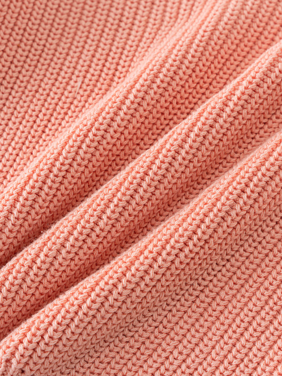 Close-up of pink knitted fabric