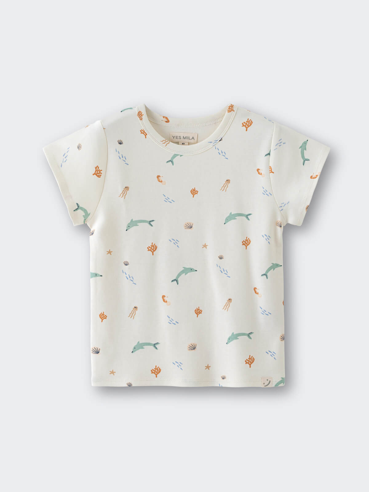 Sadie Short Sleeve Tee Shirt - Dolphin Fun