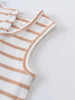 Tate Sleeveless Tee - Sand Stripe