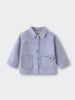 Light purple jacket with collar, button front, and two chest pockets twill Jacket - Lilac Girls