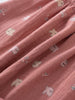 Close-up of pink fabric with small bear prints Woven Skirt - Bird And Blossom Rosehip Girls